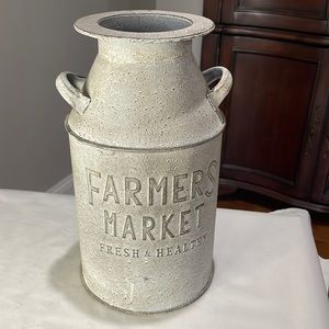 Farmhouse style decorative metal jug